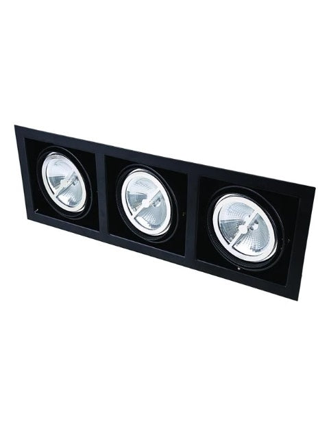 Cardan Triple AR111 Negro
