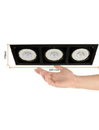 Cardan Triple AR111 Negro