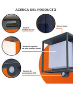 Aplique Solar 3W Cálido Ofelia