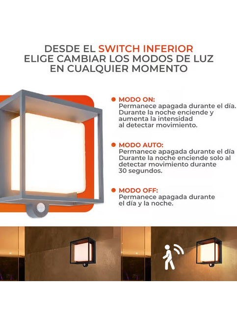 Aplique Solar 3W Cálido Ofelia