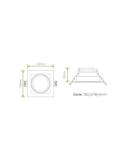 Cardan Sencillo GU10