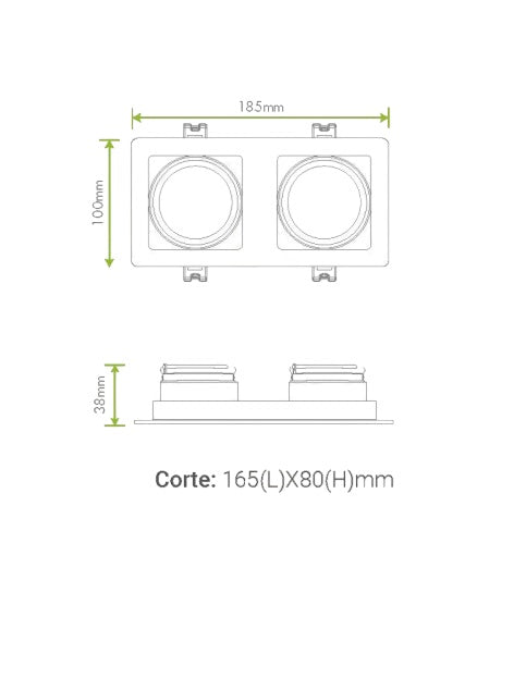 Cardan Doble GU10