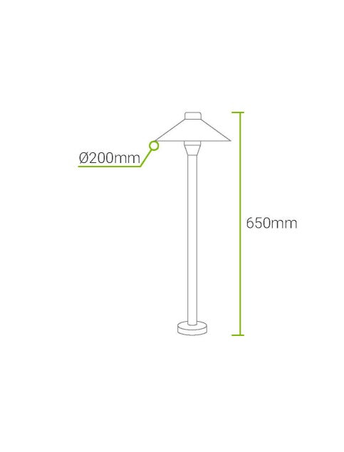 Bolardo LED para Jardín GRD7 (PAR)