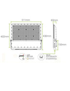 Reflector 500W Alta Potencia