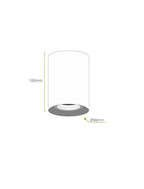 Cilindro GU10 de sobreponer PC