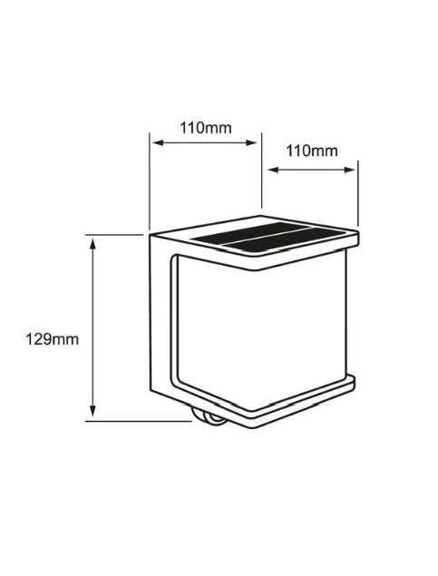 Aplique Solar 7,5W Perdita