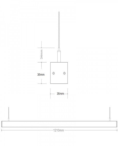 Lineal de Descolgar 17W Infinity
