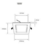 Panel Cuadrado de Incrustar