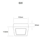 Panel Cuadrado de Sobreponer