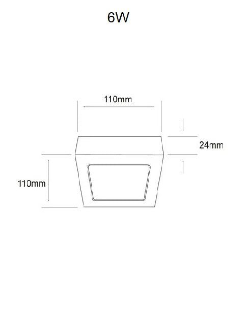 Panel Cuadrado de Sobreponer