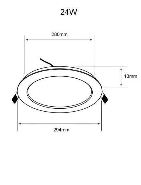 Panel Redondo de Incrustar