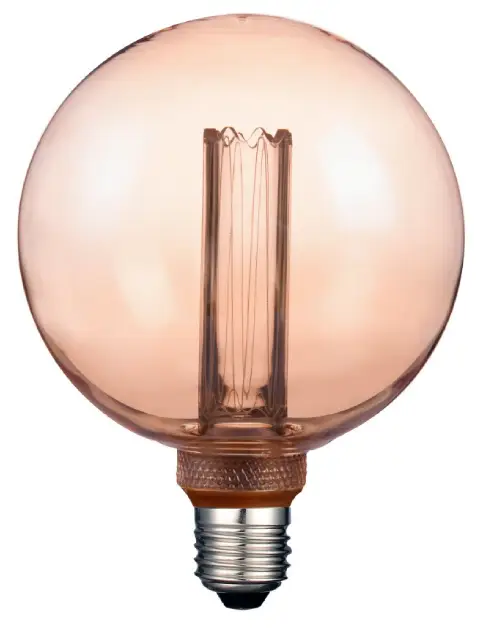 Bombillo globo filamentado LED 3.5W AHIL Bombillo globo filamentado LED 3.5W AHIL para empotrar a la rosca. Compuesto por un bombillo óptico semi opal, que genera mejor reparto de luz en el espacio