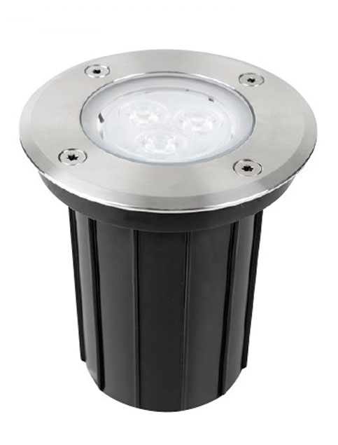 Luminaria exterior sumergible DIJON Luminaria exterior sumergible DIJON para exteriores e interiores, de color negro, diseño especial con modulo led, para senderos, parques, jardines, zonas verdes