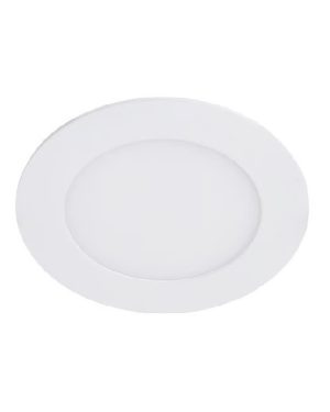 Panel Redondo 6W Incrustar para empotrar en techo con sujetadores laterales.