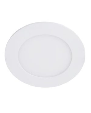 Panel Redondo 9W Incrustar para empotrar en techo con sujetadores laterales.